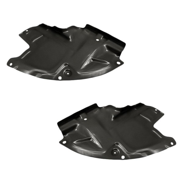 Replacement - Front Driver and Passenger Side Fender Splash Shield Lower Section Set