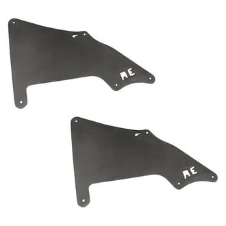 Replacement - Front Rearward Driver and Passenger Side Fender Splash Shield Set (Standard Line)