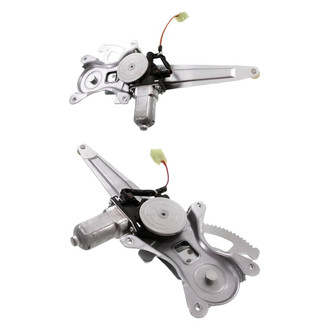 Replacement - Rear Driver and Passenger Side Power Window Regulator and Motor Assembly Set