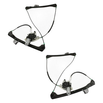 Replacement - Front Driver and Passenger Side Power Window Regulator and Motor Assembly Set