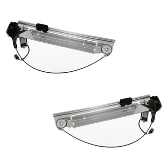 Replacement - Rear Driver and Passenger Side Power Window Regulator and Motor Assembly Set
