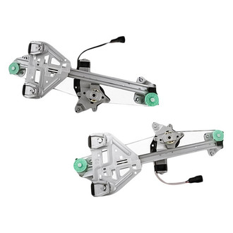Replacement - Rear Driver and Passenger Side Power Window Regulator and Motor Assembly Set