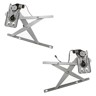 Replacement - Rear Driver and Passenger Side Power Window Regulator and Motor Assembly Set