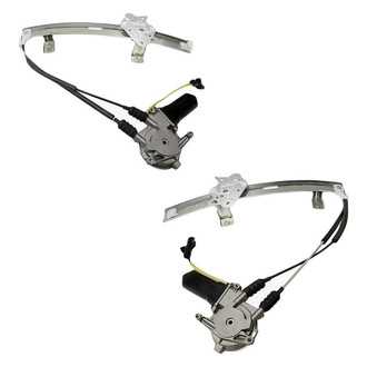 Replacement - Front Driver and Passenger Side Power Window Regulator and Motor Assembly Set