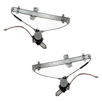 Replacement - Rear Driver and Passenger Side Power Window Regulator and Motor Assembly Set