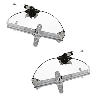 Replacement - Rear Driver and Passenger Side Power Window Regulator and Motor Assembly Set