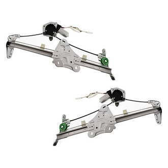 Replacement - Front Driver and Passenger Side Power Window Regulator and Motor Assembly Set