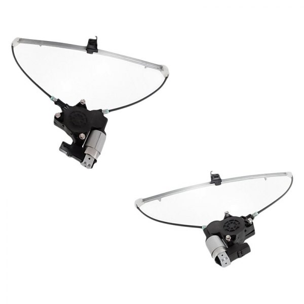 Replacement - Rear Driver and Passenger Side Power Window Regulator and Motor Assembly Set