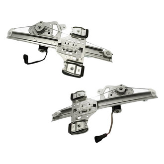 Replacement - Rear Driver and Passenger Side Power Window Regulator and Motor Assembly Set