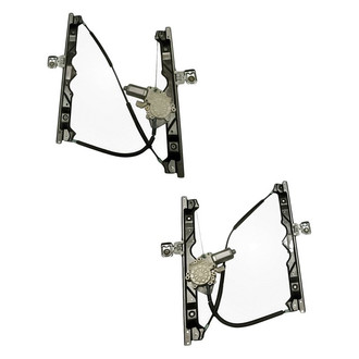Replacement - Front Driver and Passenger Side Power Window Regulator and Motor Assembly Set
