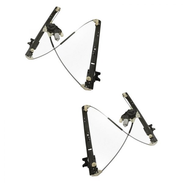 Replacement - Rear Driver and Passenger Side Power Window Regulator and Motor Assembly Set