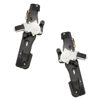 Replacement - Rear Driver and Passenger Side Power Window Regulator and Motor Assembly Set