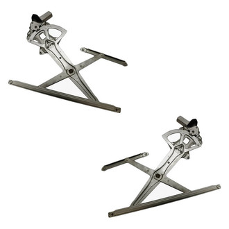 Replacement - Front Driver and Passenger Side Power Window Regulator and Motor Assembly Set