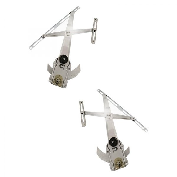 Replacement - Front Driver and Passenger Side Manual Window Regulator Set