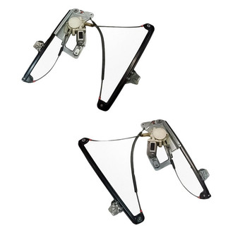 Replacement - Front Driver and Passenger Side Power Window Regulator and Motor Assembly Set