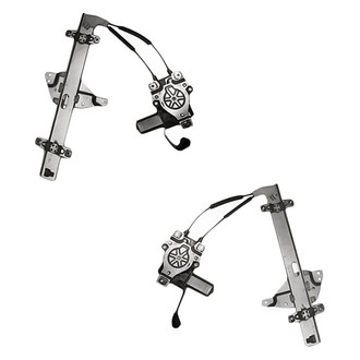 Replacement - Rear Driver and Passenger Side Power Window Regulator and Motor Assembly Set