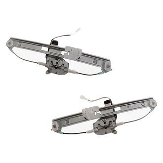 Replacement - Rear Driver and Passenger Side Power Window Regulator and Motor Assembly Set