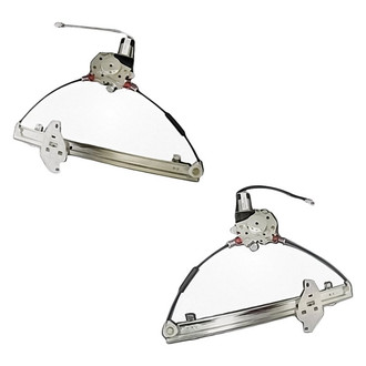 Replacement - Front Driver and Passenger Side Power Window Regulator and Motor Assembly Set