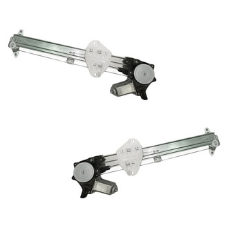 Replacement - Rear Driver and Passenger Side Power Window Regulator and Motor Assembly Set