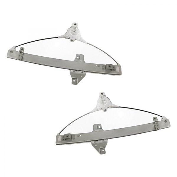 Replacement - Rear Driver and Passenger Side Manual Window Regulator Set
