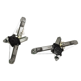 Replacement - Rear Driver and Passenger Side Power Window Regulator and Motor Assembly Set