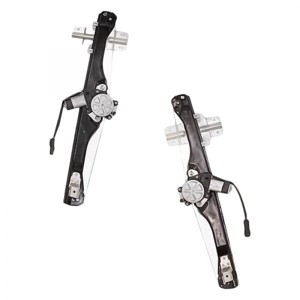 Replacement - Rear Driver and Passenger Side Power Window Regulator and Motor Assembly Set