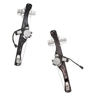 Replacement - Rear Driver and Passenger Side Power Window Regulator and Motor Assembly Set