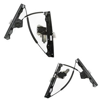 Replacement - Front Driver and Passenger Side Power Window Regulator and Motor Assembly Set