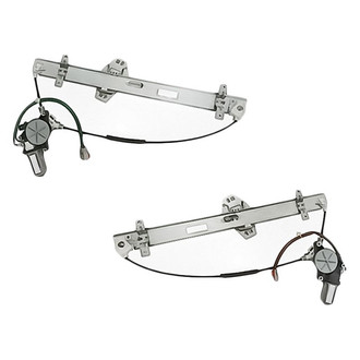 Replacement - Front Driver and Passenger Side Power Window Regulator and Motor Assembly Set