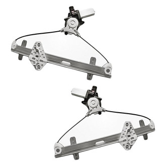 Replacement - Rear Driver and Passenger Side Power Window Regulator and Motor Assembly Set