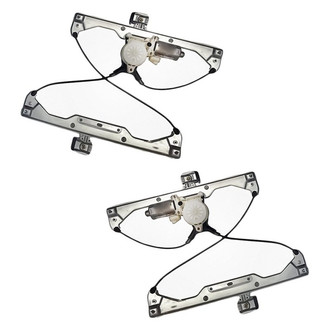 Replacement - Front Driver and Passenger Side Power Window Regulator and Motor Assembly Set