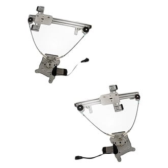 Replacement - Rear Driver and Passenger Side Power Window Regulator and Motor Assembly Set