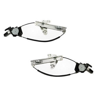 Replacement - Rear Driver and Passenger Side Power Window Regulator and Motor Assembly Set