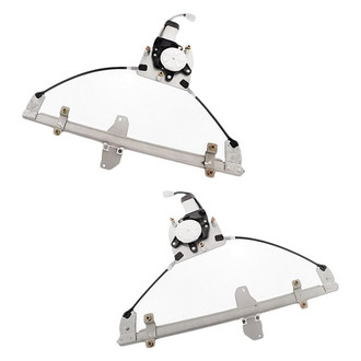 Replacement - Front Driver and Passenger Side Power Window Regulator and Motor Assembly Set