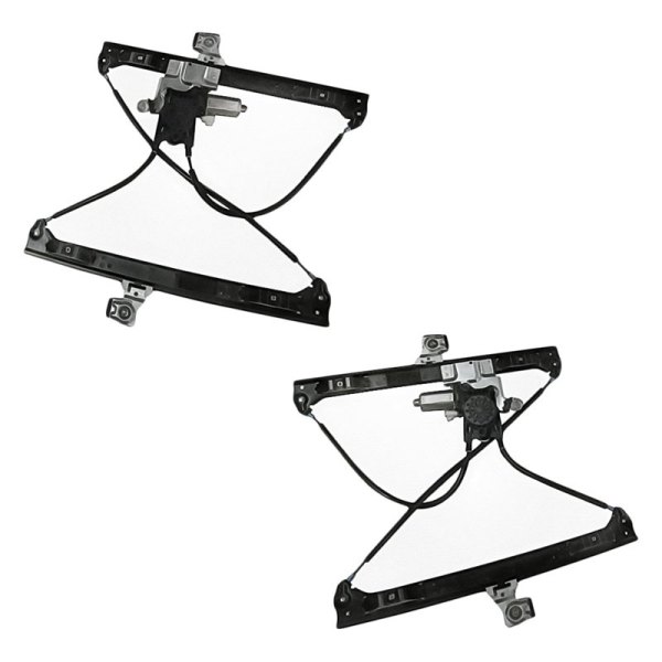 Replacement - Front Driver and Passenger Side Power Window Regulator and Motor Assembly Set