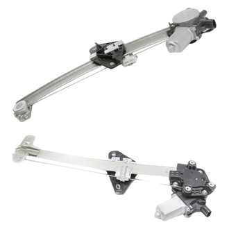 Replacement - Rear Driver and Passenger Side Power Window Regulator and Motor Assembly Set