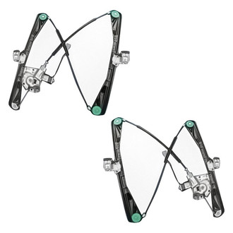 Replacement - Front Driver and Passenger Side Power Window Regulator and Motor Assembly Set