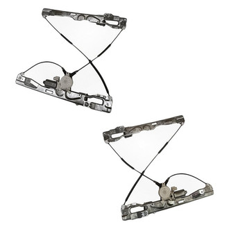 Replacement - Front Driver and Passenger Side Power Window Regulator and Motor Assembly Set