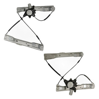 Replacement - Front Driver and Passenger Side Power Window Regulator and Motor Assembly Set