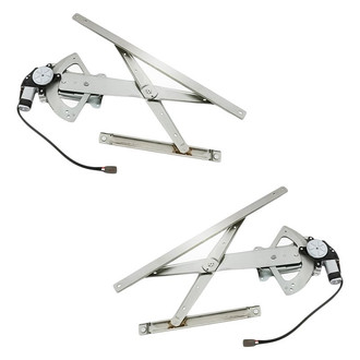 Replacement - Front Driver and Passenger Side Power Window Regulator and Motor Assembly Set