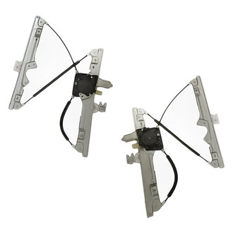 Replacement - Front Driver and Passenger Side Power Window Regulator and Motor Assembly Set