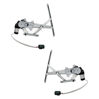 Replacement - Rear Driver and Passenger Side Power Window Regulator and Motor Assembly Set