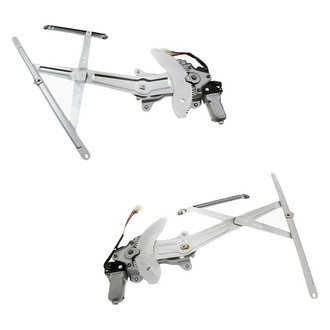 Replacement - Front Driver and Passenger Side Power Window Regulator and Motor Assembly Set