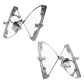 Replacement - Front Driver and Passenger Side Power Window Regulator and Motor Assembly Set