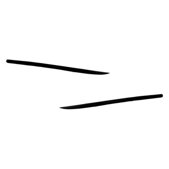 Replacement - Front Driver and Passenger Side Bumper Spoiler Set (Standard Line)