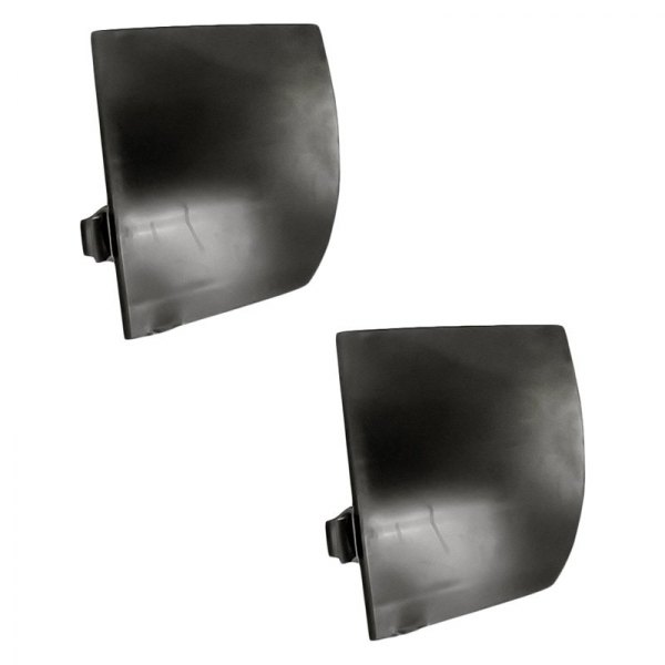 Replacement - Front Driver and Passenger Side Upper Bumper Cover Air Deflector Set