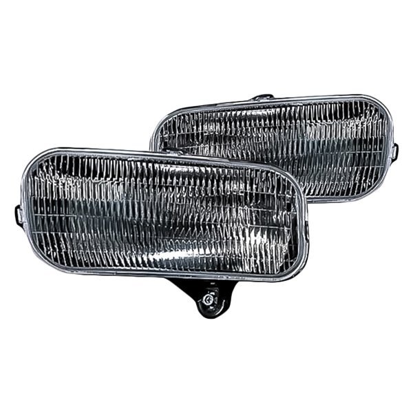 Replacement - Driver and Passenger Side Fog Light Lens and Housing Set