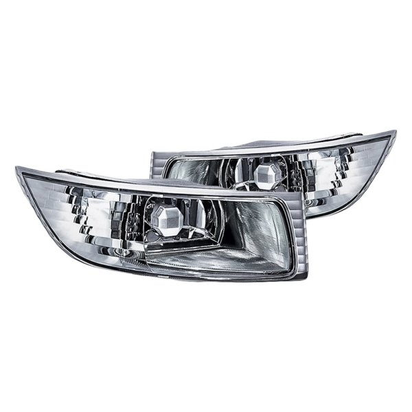 Replacement - Driver and Passenger Side Fog Light Lens and Housing Set