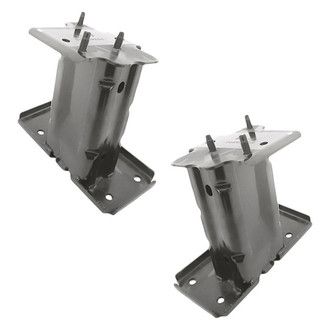 Replacement - Front Driver and Passenger Side Bumper Bracket Set (Standard Line)