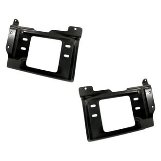Replacement - Front Driver and Passenger Side Bumper Mounting Plate Set (CAPA Certified)